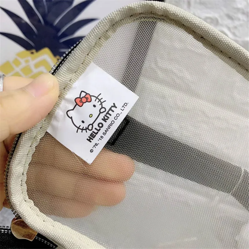 Женская сумка HELLO KITTY сетка для стирки Сетчатая Сумка модная пляжная складная