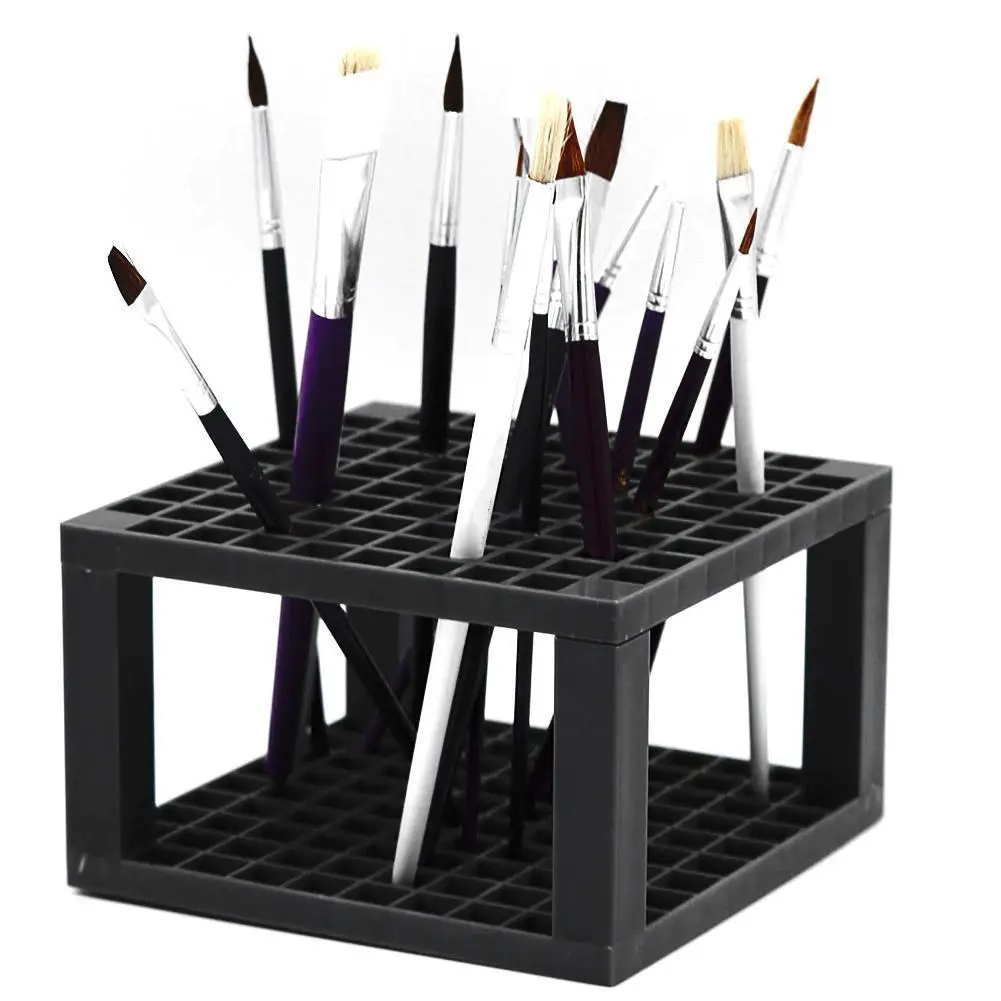 

96-slot Painting Brush Pen Storage Holder Stand Organizer Rack Drawing Supplies