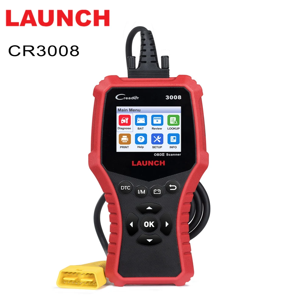 LAUNCH X431 CR3008 Профессиональный OBD2 сканер Улучшенный OBD 2 EOBD диагностический инструмент считыватель кода диагностический сканер для автомобиля