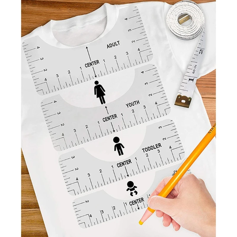 

4 Pcs Clothing Cutting Ruler Epoxy Resin Mold Sewing Measuring Inch Rulers Silicone Mould DIY Crafts Casting Tools B36D