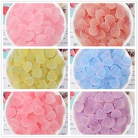 100pcs cute resin love heart candy charms for slime filler diy cake ornament phone decoration resin charms slime supplies toys