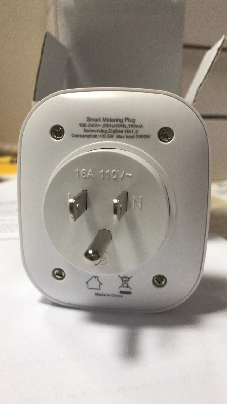 Индикатор мощности Heiman 16A US Zigbee переключатель включения и выключения питания
