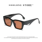Солнцезащитные очки DDDLONG D76 для мужчин и женщин UV-400, ретро модные квадратные классические, в винтажном стиле
