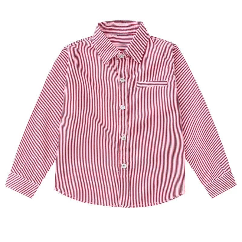 Одежда для мальчиков сезон весна-лето полосатые рубашки с длинными рукавами
