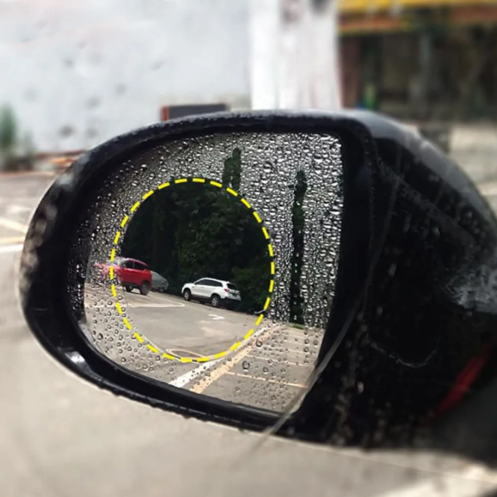 

Автомобильная непромокаемая противотуманная пленка, Защитная пленка для зеркала заднего вида, прозрачная пленка, автомобильная противоту...