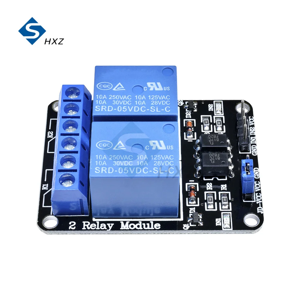 

2 Channel Relay Module DC 24V 12V 5V with Optocoupler for PIC AVR DSP ARM Arduino New Function