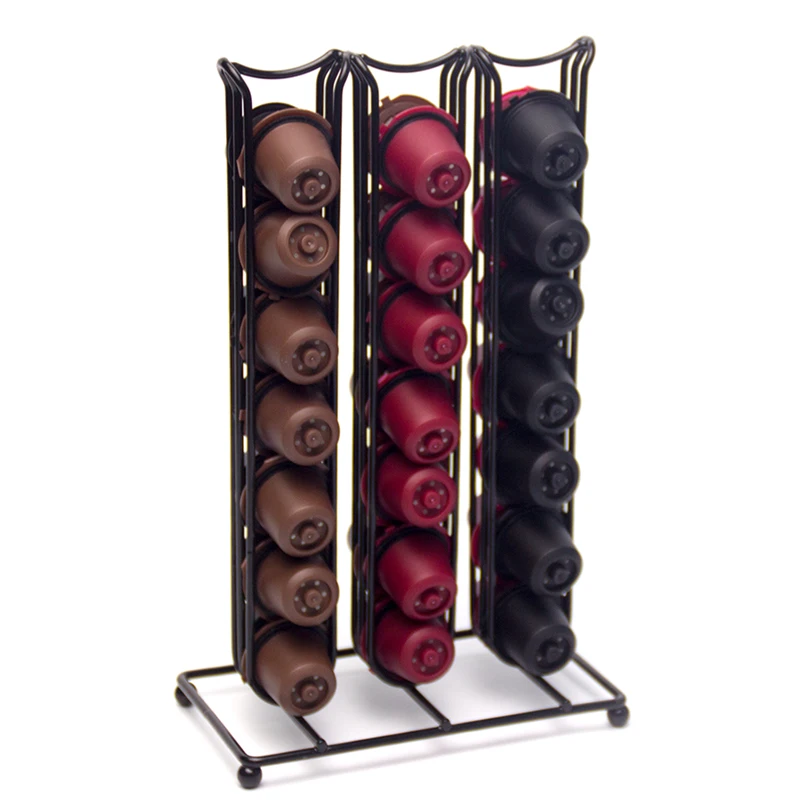 42 чашки для кофемашины Nespresso Кофе стручки вращающийся стеллаж выставки товаров