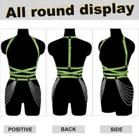 body harness for women belt jewelry chain lingerie leather chest goth pole belly waist dance rave feminine bikini accessories