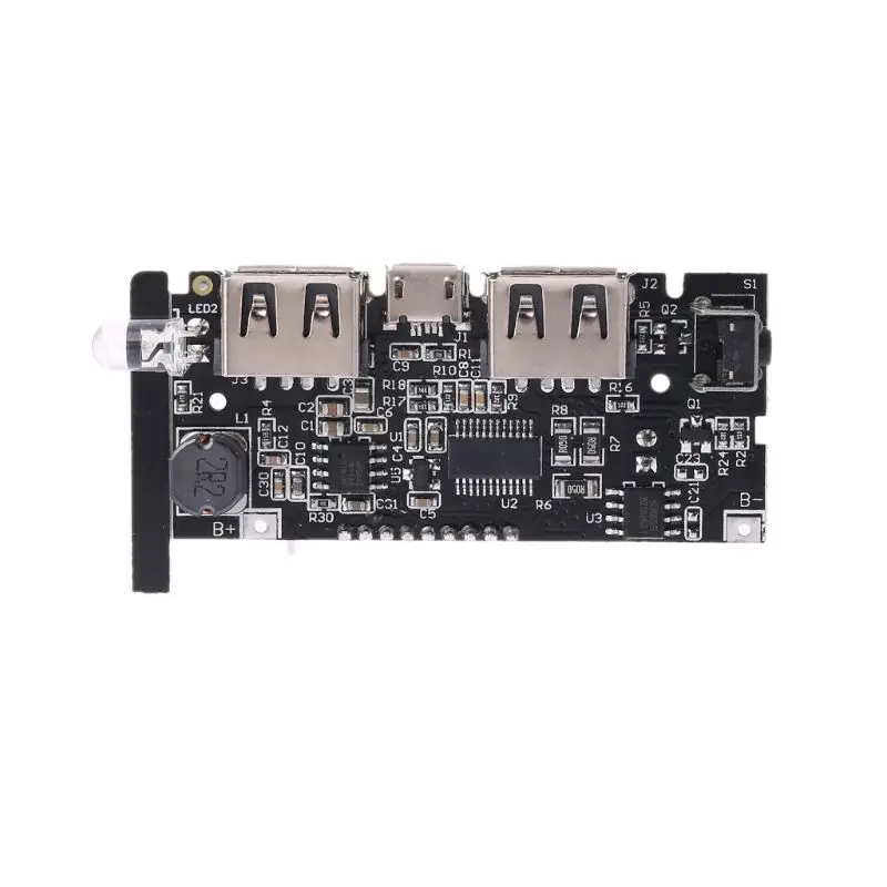 2-USB 5V 2.1A мобильный Мощность банка 18650 Батарея Зарядное устройство доска Цифровой модуль lcd LX9A