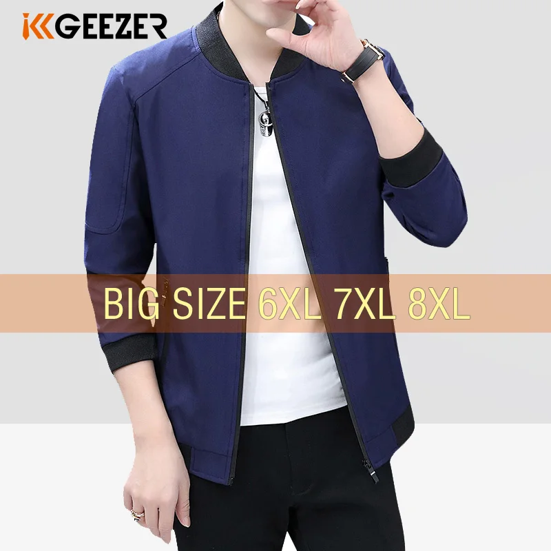 Мужская куртка 5XL 6XL 7XL 8XL бейсбольное пальто куртки бомберы большой размер