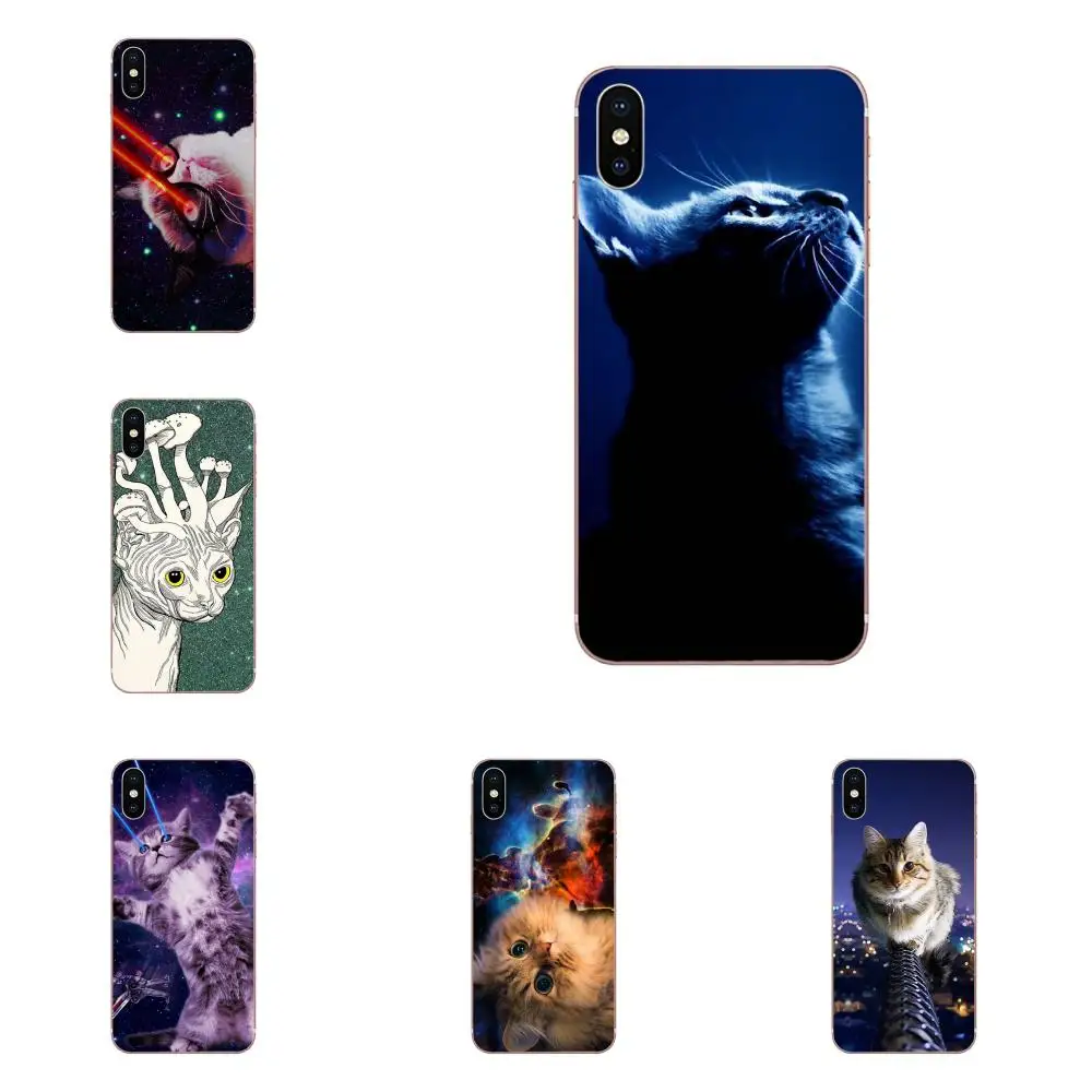 Окрашенные Raibow свет кошачий глаз в космосе для huawei P7 P8 P9 P10 P20 P30 Lite Mini Plus Pro 2017 2018 2019 |