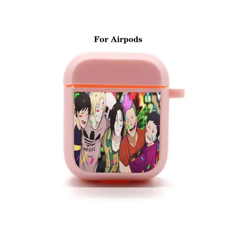 

Anime Banana Fish Cartoon Airpods Case Protective Headset Cover Bluetooth Headphone Earphone Soft Silicone Case
