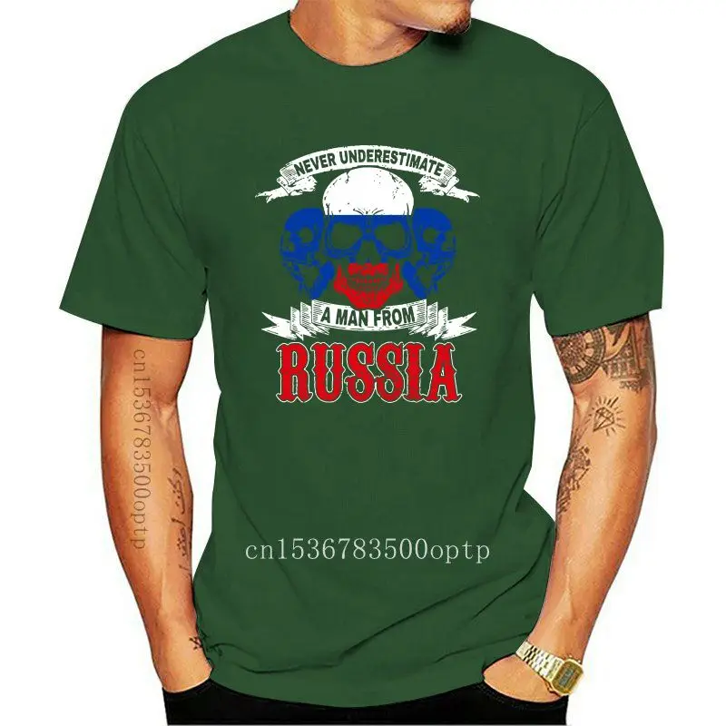 

russia russian flag gift idea t shirt Knitted tee shirt Round Collar Clothes Anti-Wrinkle Comical Spring slim shirt