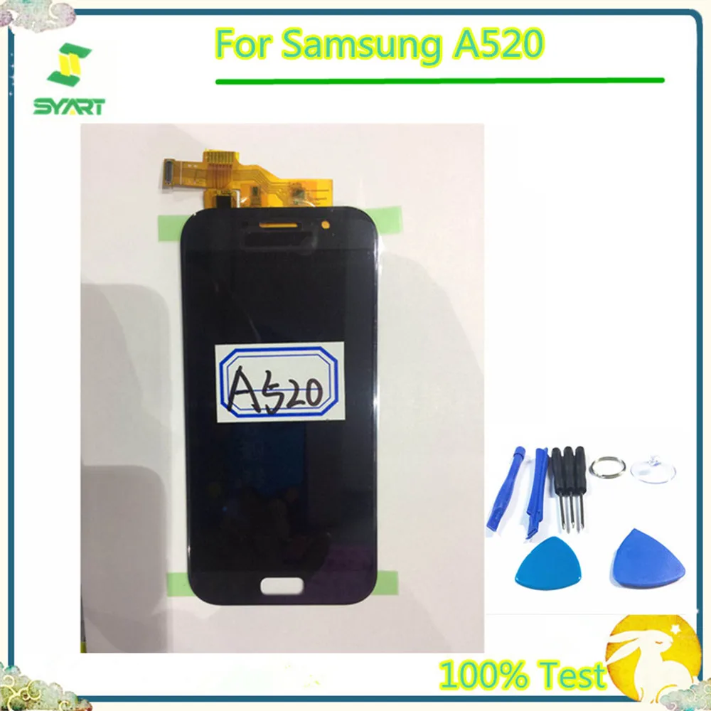 

OLED LCD Display glue adhensive A520 A520F LCD Display Touch Screen Digitizer Assembly For Samsung Galaxy A5 2017 A520F A520