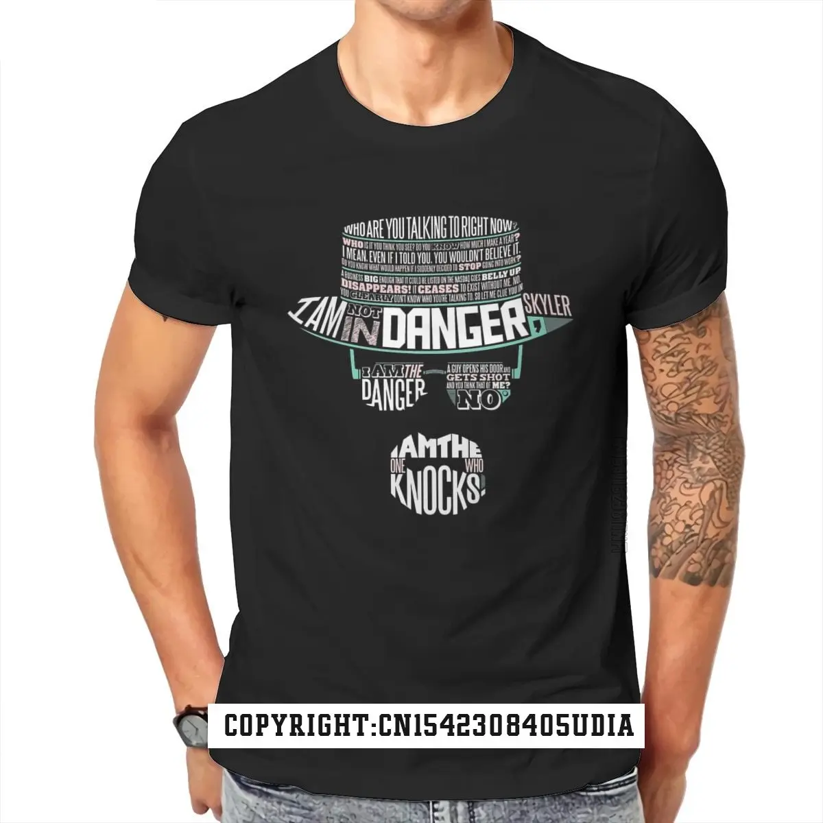 

One Who Knocks Fashion Tshirts Breaking Bad Walter White Chemistry Teacher Tv Series Male Graphic Pure T Shirt