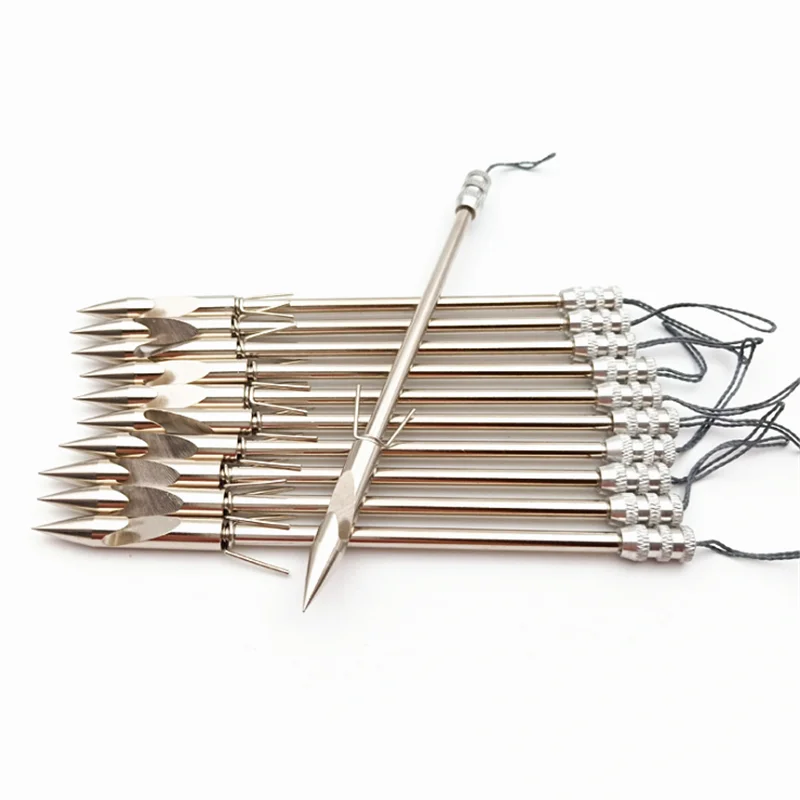 

10pcs/20pcs stainless steel fish dart for fishing slingshot bow arrow bullet sling shot shooting skills