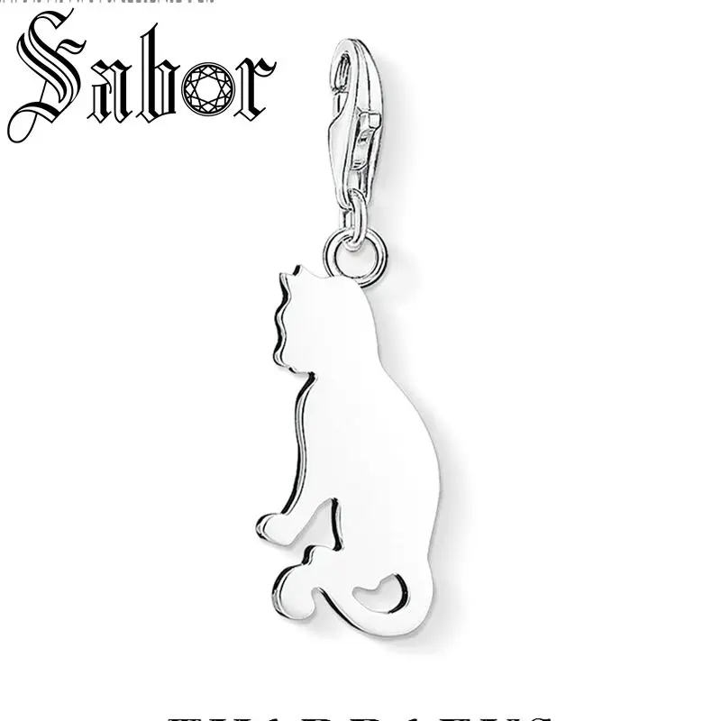 Little Cat Kitten Charms 2020 Summer Brand New Fashion Cute Gift Silver color plated DIY Jewelry Making for Women Men Pet thomas | Украшения