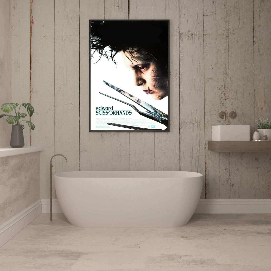 Эдвард руки-ножницы постер фильма художественная настенная живопись