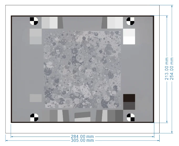 

Black and White Leaves Illustration Chart Texture Definition Sharpness IE Automatic Test CSH-XSA 305X254mm