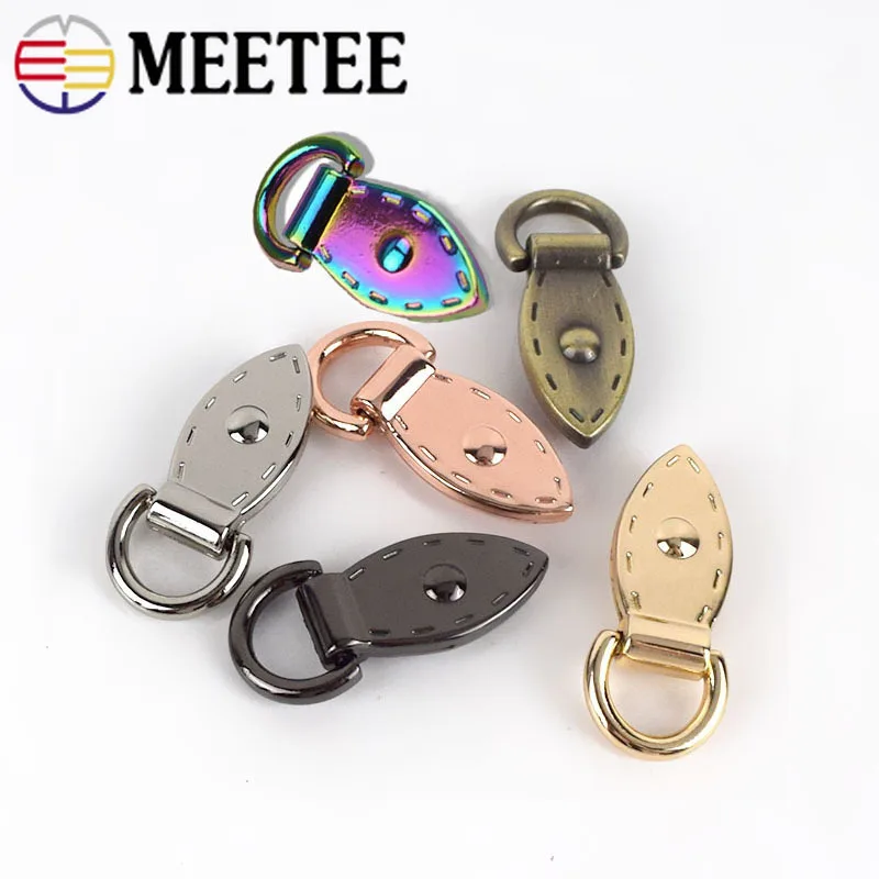 Металлическое кольцо с круглой пряжкой Meetee 4/10 шт. стандартная застежка для ремня