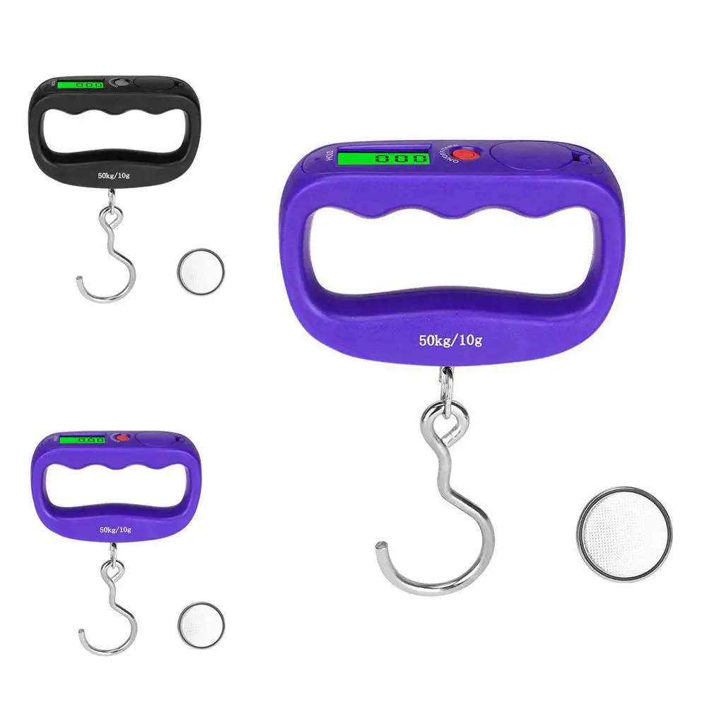 Portable Mini Digital Hand Held 50Kg Fish Hook Hanging Scale Double Precision Electronic Weighting Luggage LED Display | Спорт и