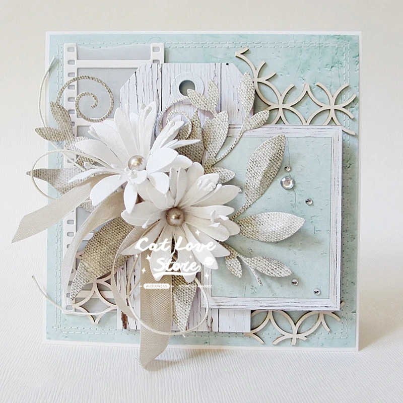 3 шт цветок серии металла резки Скрапбукинг трафарет высечки карты делая своими руками, декоративная поделка тиснение новые штампы для