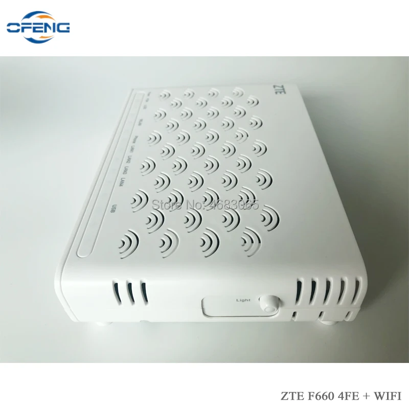 Zte волоконно оптический модем F660 V5.0 GPON ONU 4FE + беспроводной Wifi USB тел английская