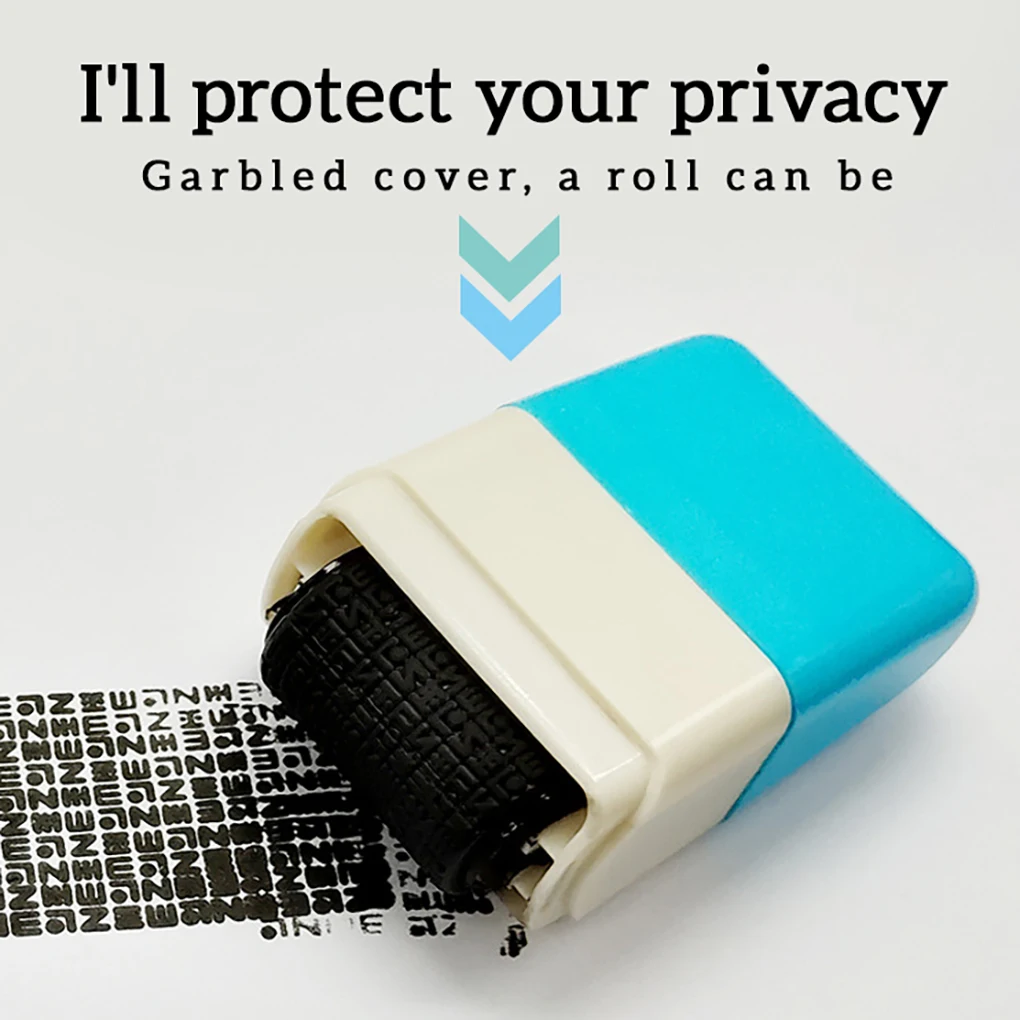 Mini Roller Self Covering Garbled Confidential Stamps Express List Identity Code Privacy Information Data Seal Theft Protection | Дом и сад