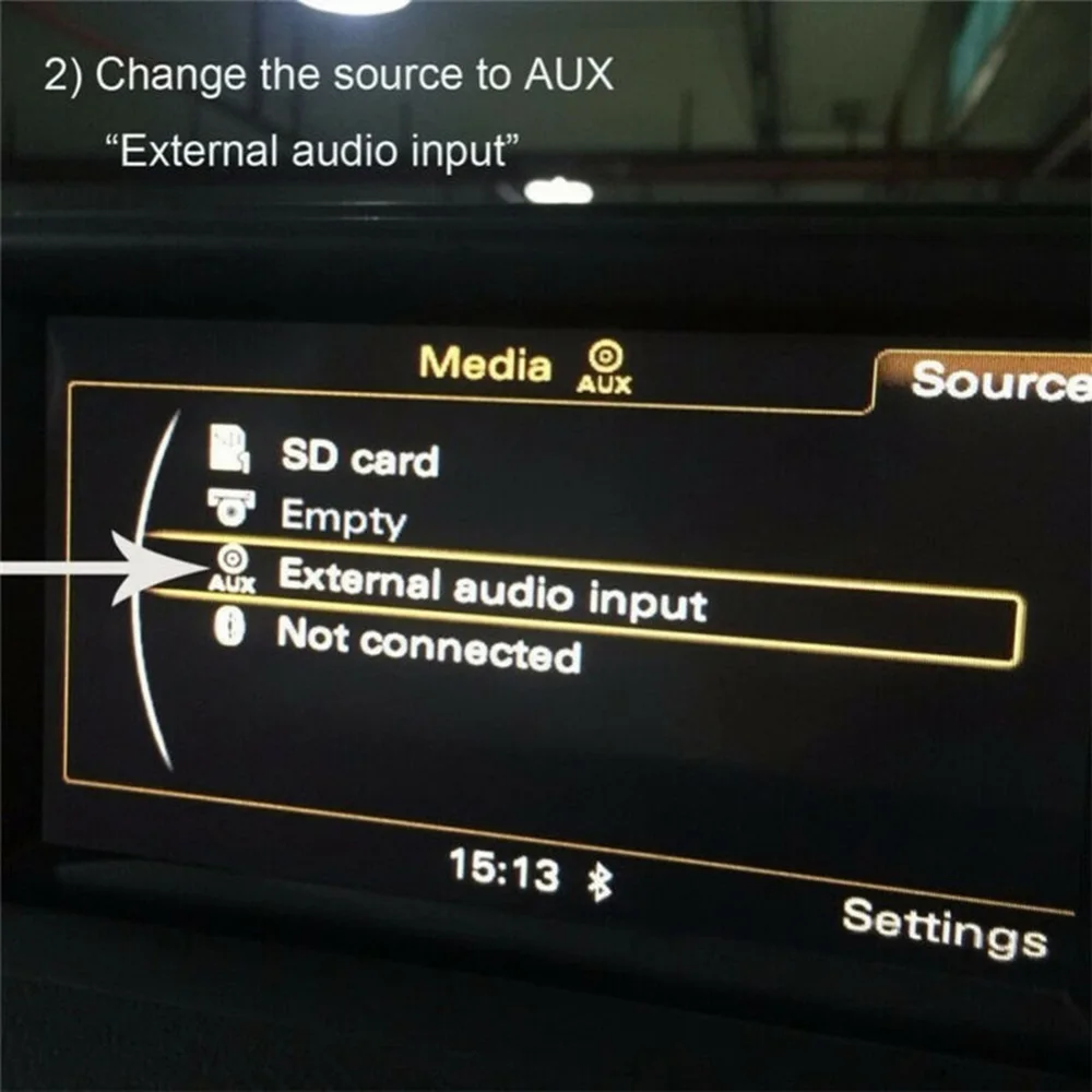 

Wireless Bluetooth 5.0 AUX Cable Adapter Audio For AMI MMI MDI 2G 3G 3G+ Radio