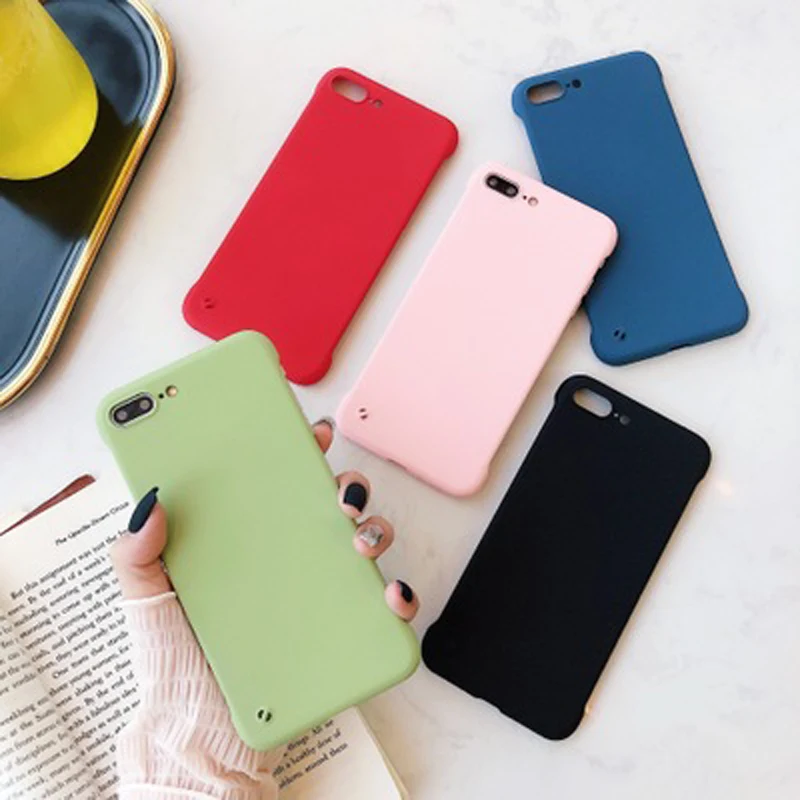 DRXENN ультратонкий Бескаркасный матовый чехол для OnePlus 7 Pro Жесткий ПК чистый цвет