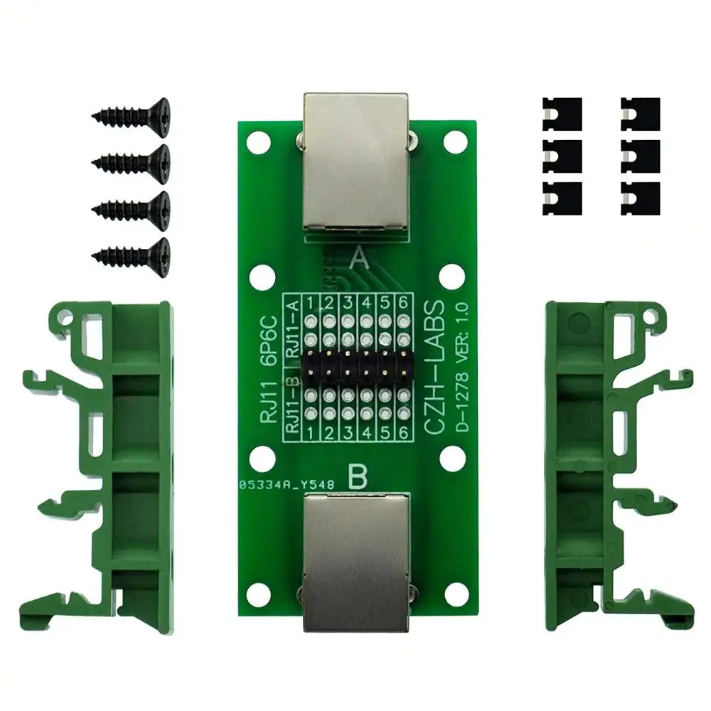 CZH-LABS RJ11/RJ12 6P6C диагностический Тесты коммутационный модуль доски.
