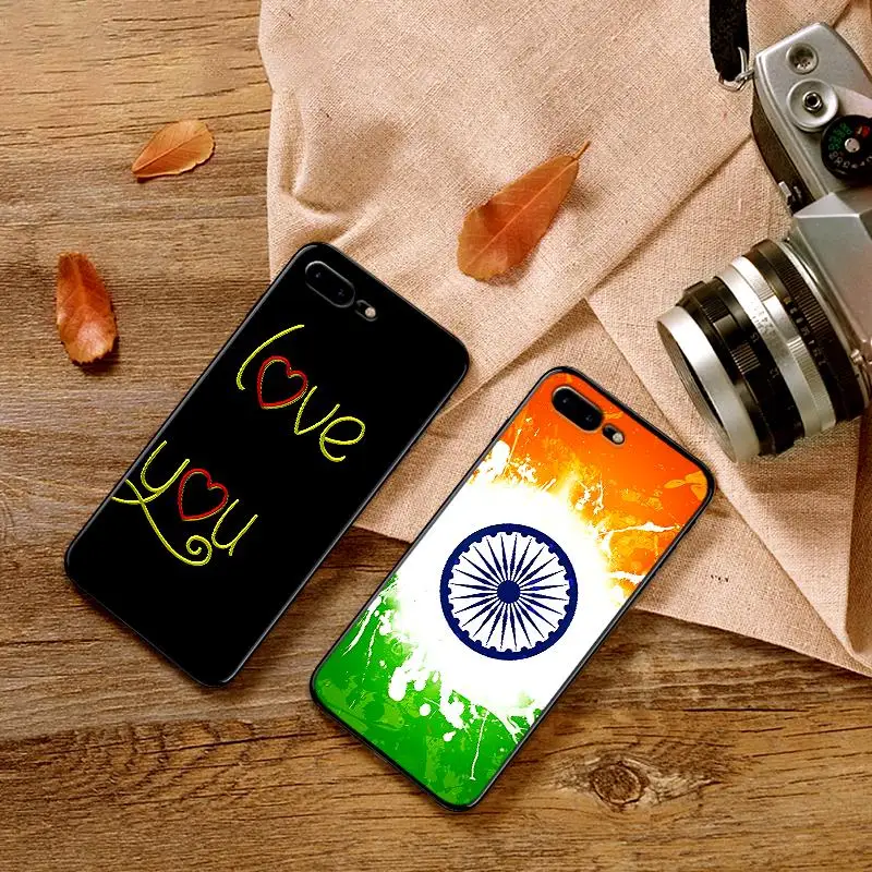Маленький свежий индийский флаг Мягкий ТПУ чехол для Apple IPhone X XR XS MAX 5 5S 5C SE 6 S 7 8 Plus