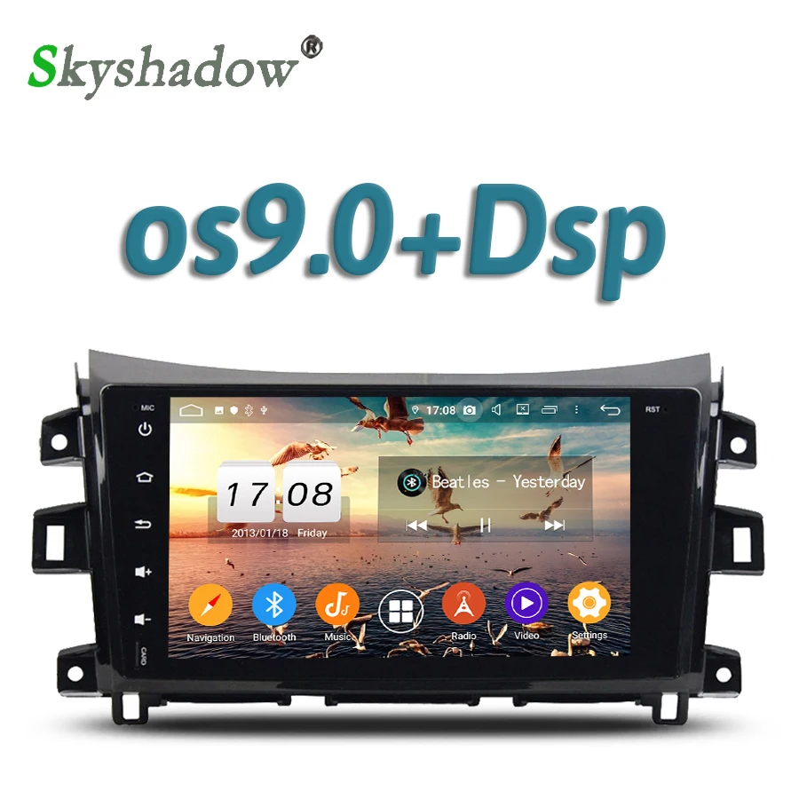 720P DSP IPS Android 10 8 Core 4GB + 32G автомобильный DVD плеер GPS Google RDS радио wifi Bluetooth 5 0 для Nissan NAVARA