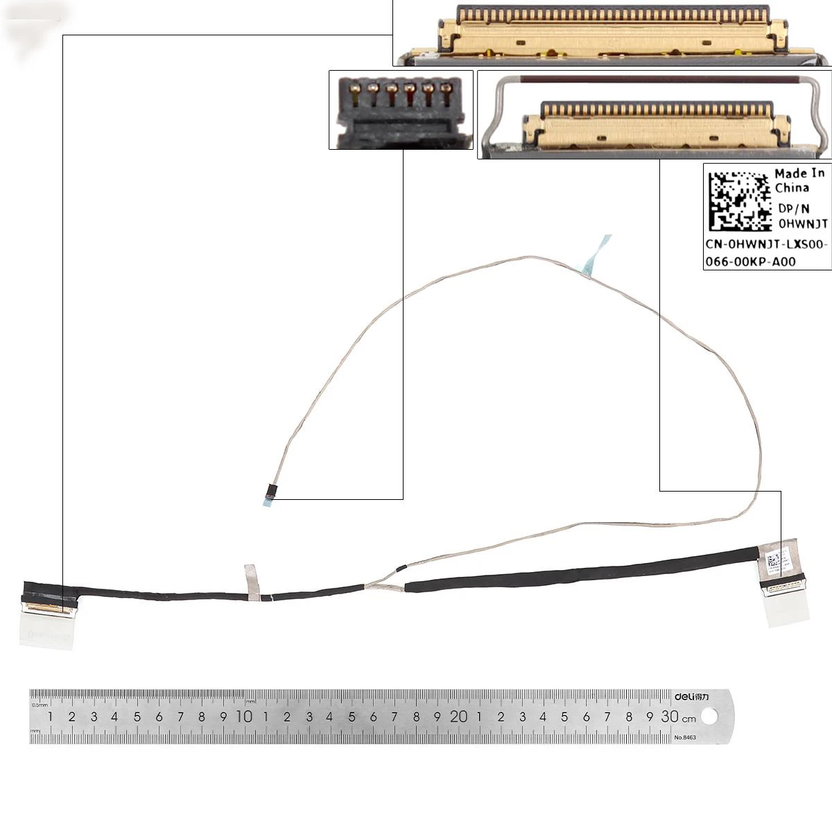 

New LCD LED Video Flex Cable For DELL Inspiron 15 5584,30Pin,HD 450.0G706.0011 0HWNJT