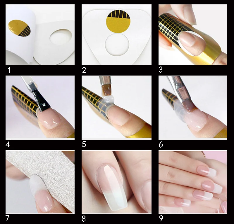 УФ гель для наращивания ногтей розовый белый прозрачный 3 цвета|Комплекты и