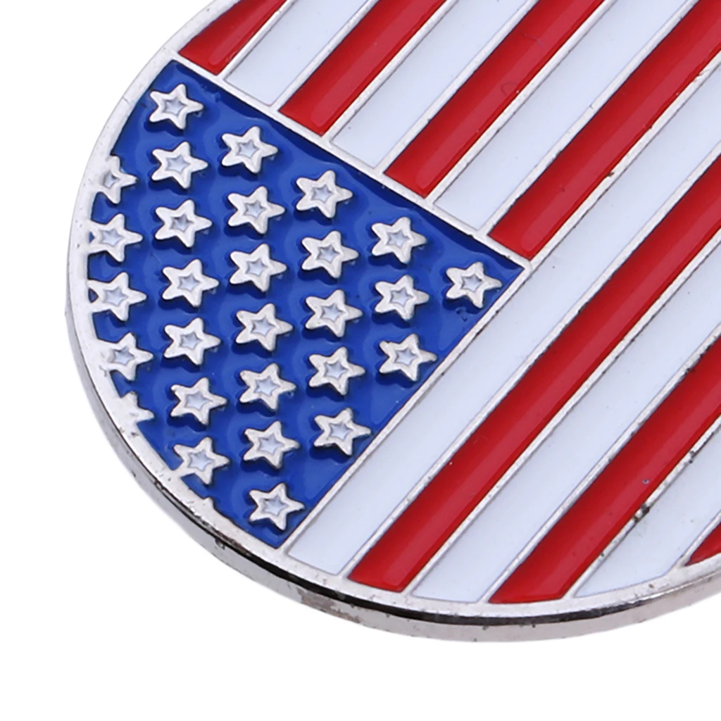 

Lightweight Golf Hat Cap Clip American Flag Golf Ball Marker Golf Accessory