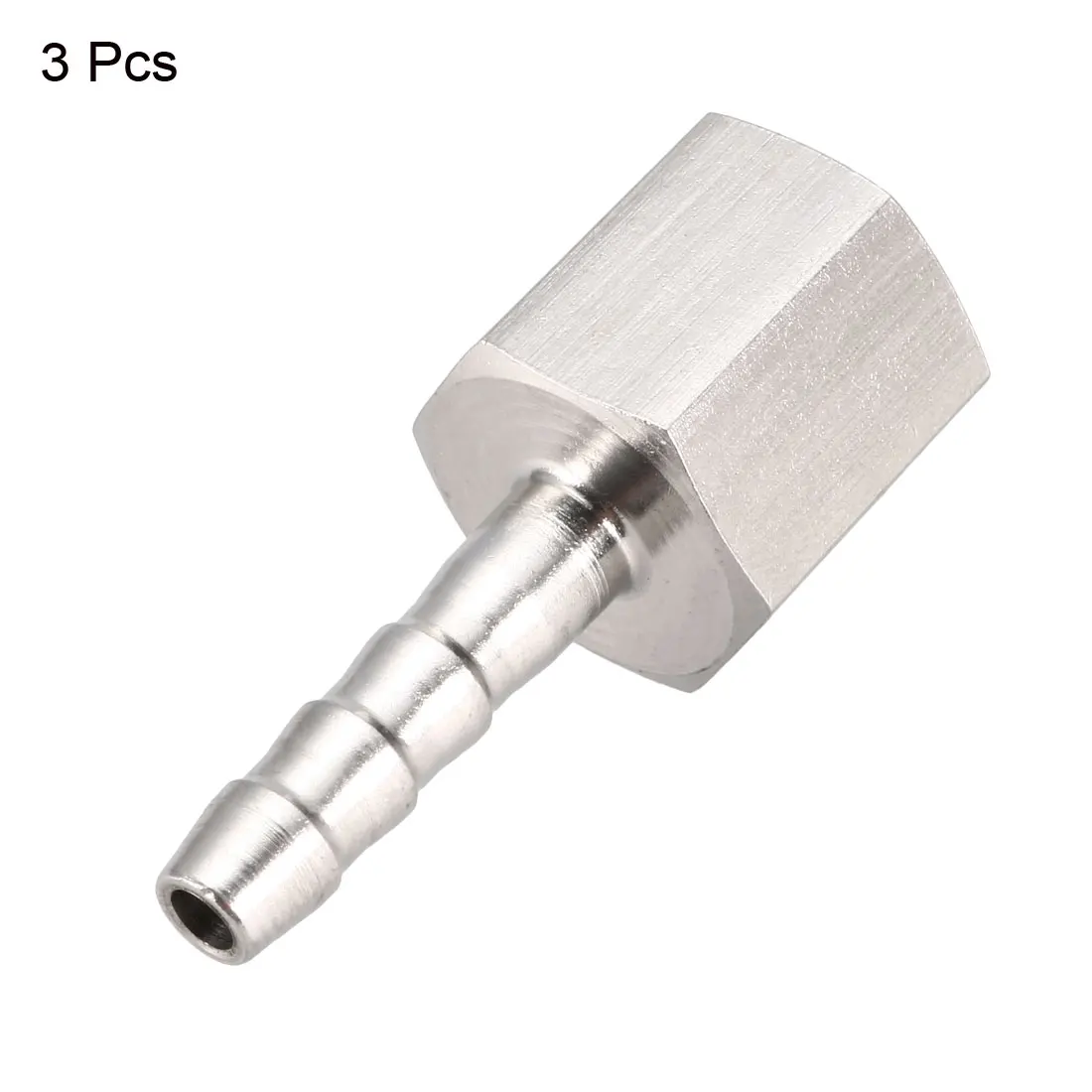 

uxcell 3Pcs Stainless Steel Barb Hose Fitting Connector Adapter 6mm Barbed X PT1/4 Female Pipe connect lines for air water