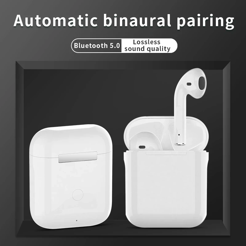 

Original Bluetooth Earphone i12 tws Stereo Wireless 5.0 Earbuds In-ear Headset With Charging Box For IOS Android Smart Phones