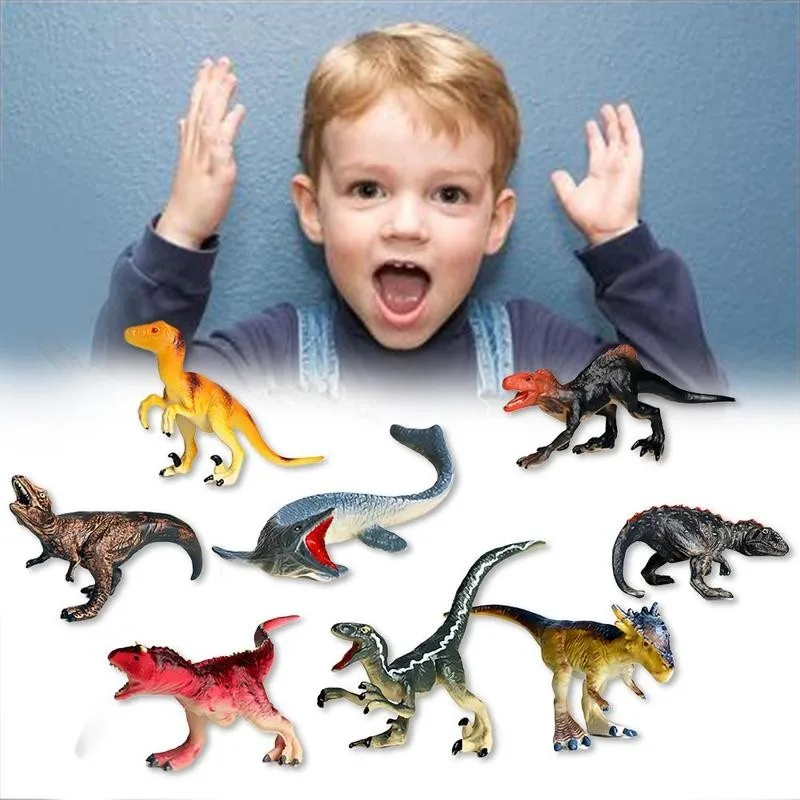 Экологически безопасные пластиковые мини фигурки динозавров подарки набор экшн