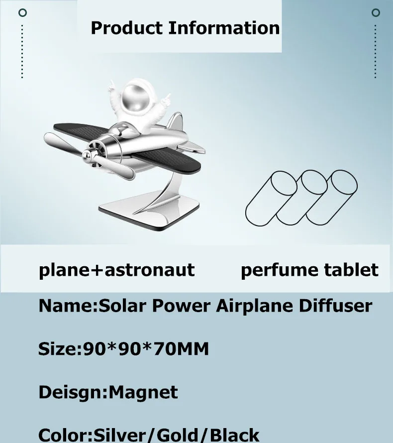 Диффузор на солнечной энергии для самолета ароматизатор приборной панели
