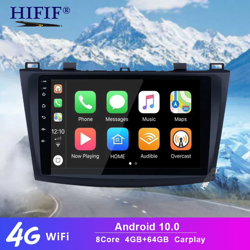 Автомобильное радио 4G + 64G Android 10 для Mazda 3 2004-2013 maxx axel Wi-Fi автомагнитола dvd