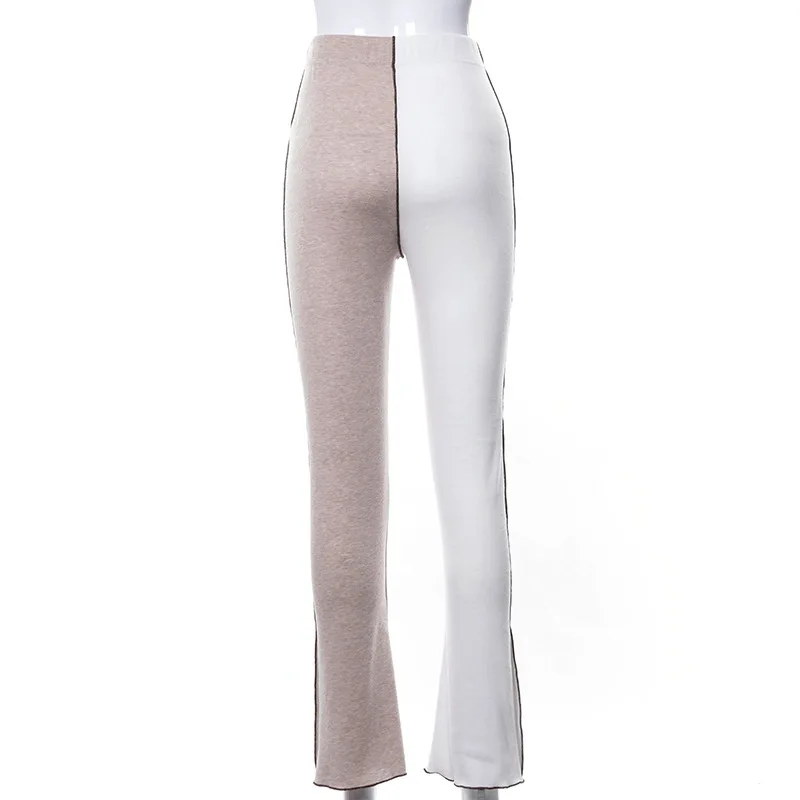 

Long Pants 2021 Women Patchwork Sexy Loose Pants Elegant Female Trousers Contrast Color Sweatpants Y2K Aesthetic Clothes E Girls