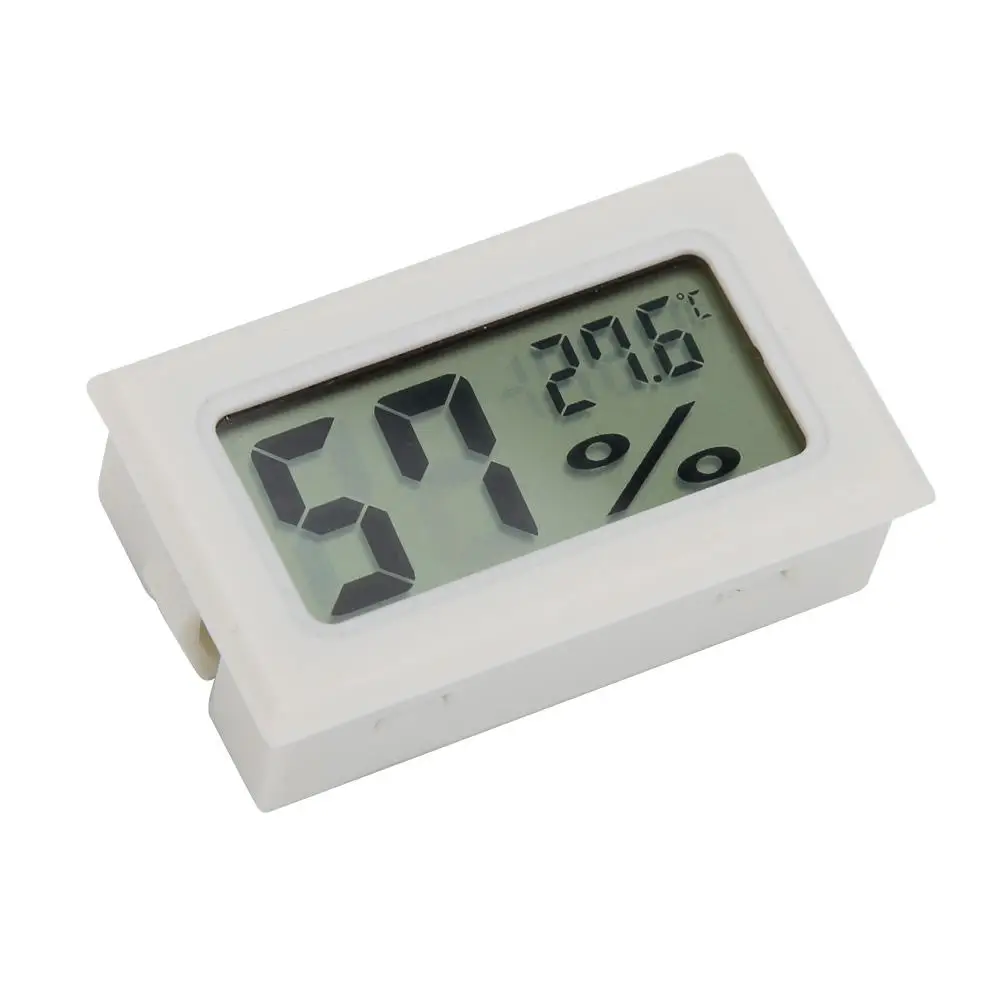 

Mini Digital LCD Temperature Humidity Meter Weather Station with Clock Thermometer Hygrometer Indoor Room Temperature Sensor