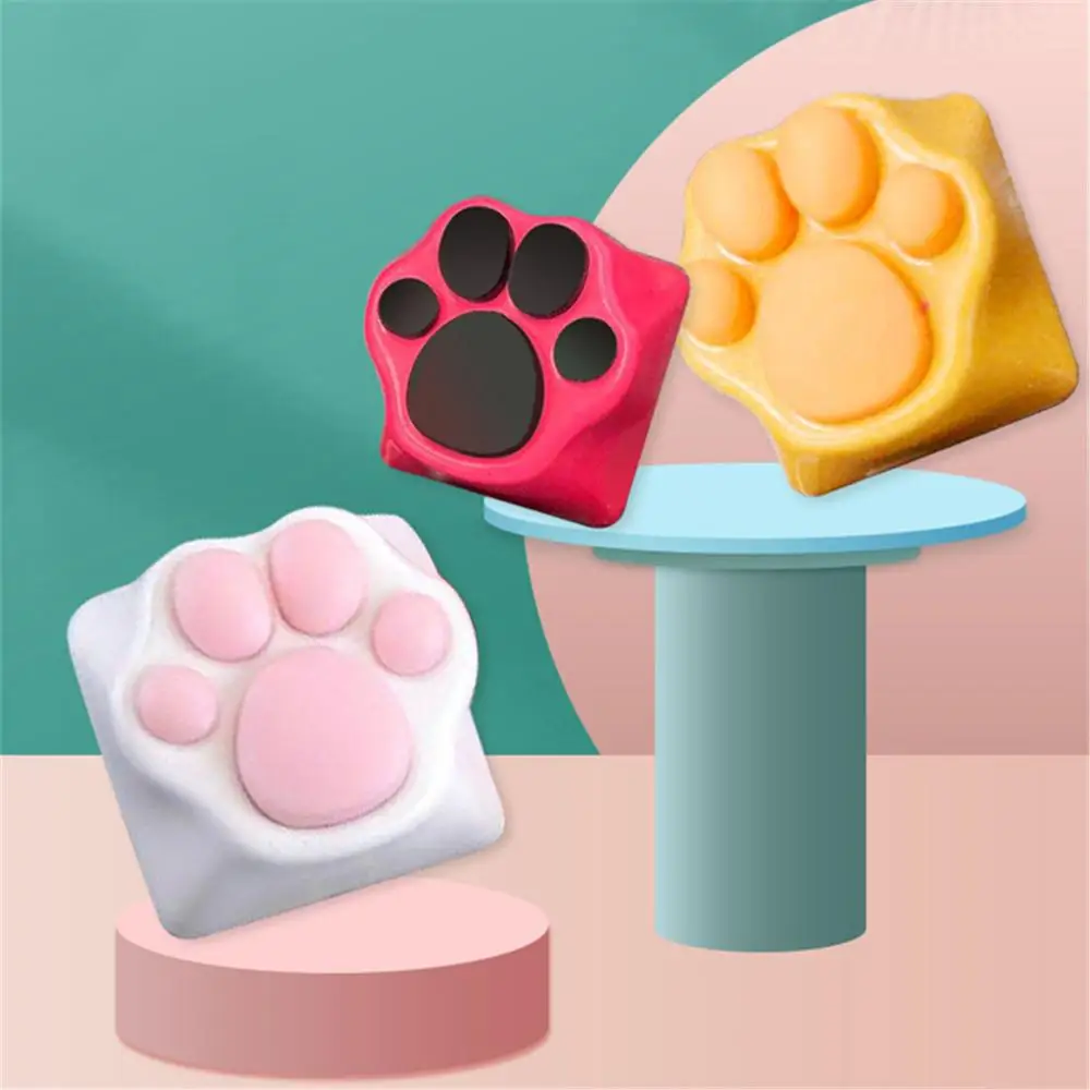 

Brand New 1Pcs Personality Customized ABS Silicone Kitty Paw Artisan Cat- Paws Pad Keyboard keyCaps for Cherry MX Switches