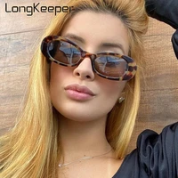longkeeper 2021 vintage oval sunglasses women men brand designer trending small frame sun glasses ladies hip hop eyewear uv400
