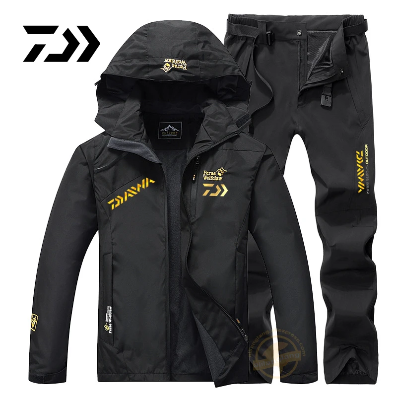 

Daiwa Men's Autumn Winter Fishing Clothing Outdoor Sport Mountaineering Fishing Suits Fishing Jackets Waterproof Fishing Pants