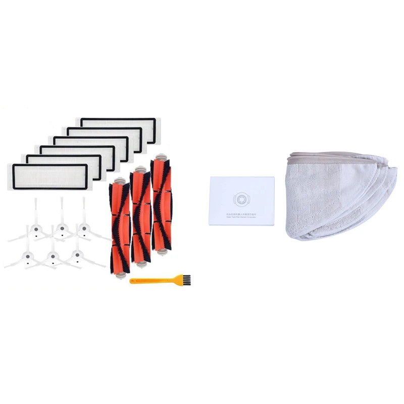 

Mop Cloths ,Water Tank Filter With HEPA Filter Main Brush,For Xiaomi Roborock Robot S50 S51 Vacuum Cleaner Spare Kits