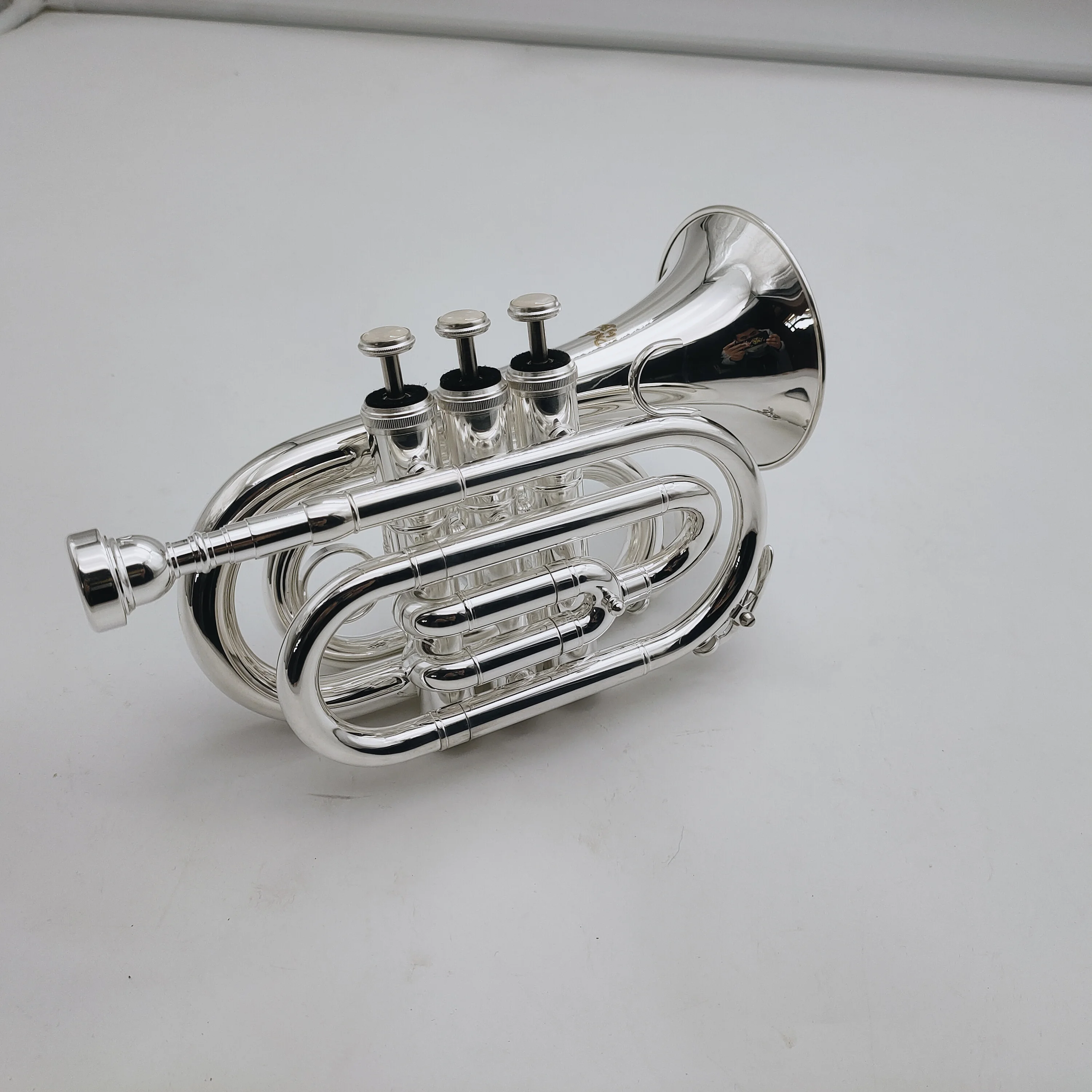 Профессиональный музыкальный инструмент Bach TR6500 Bb карманная труба с серебряным