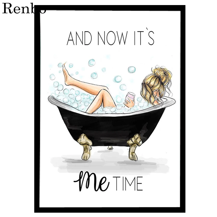 Алмазная 5d картина сделай сам для девушек в ванной алмазная вышивка круглая