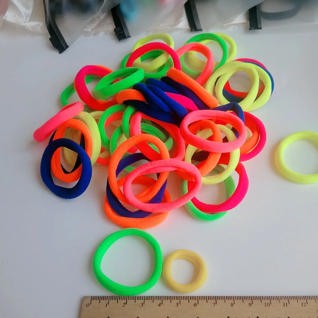 Fashion Fresh Candy-colored Towel Ring Hairs Rope High Elasticity Does Not Hurt Hair Children's Bands for Girls Clip | Детская